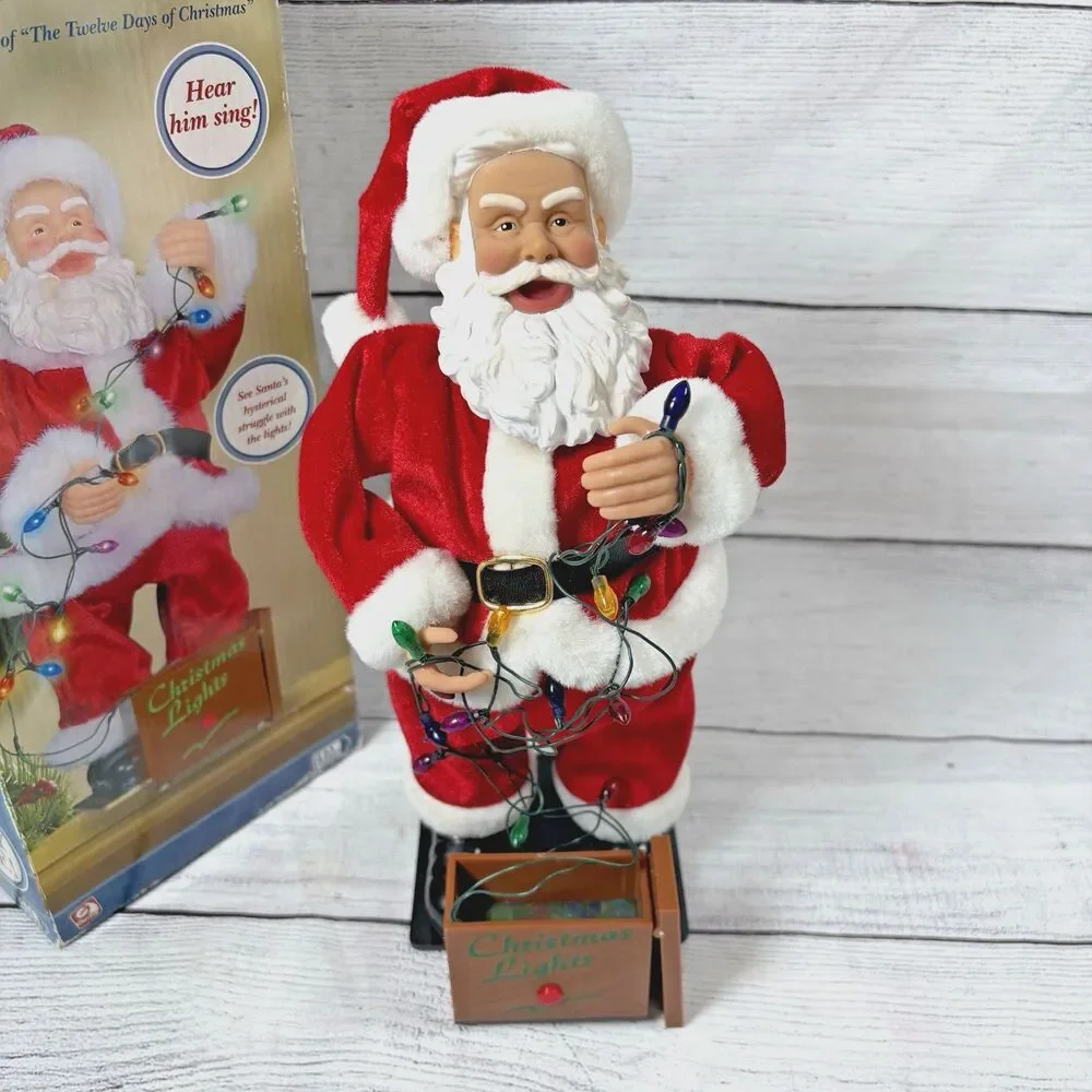 GEMMY Santa Holidazed Animated Singing Parody 12 Days Of Christmas 2004 READ**